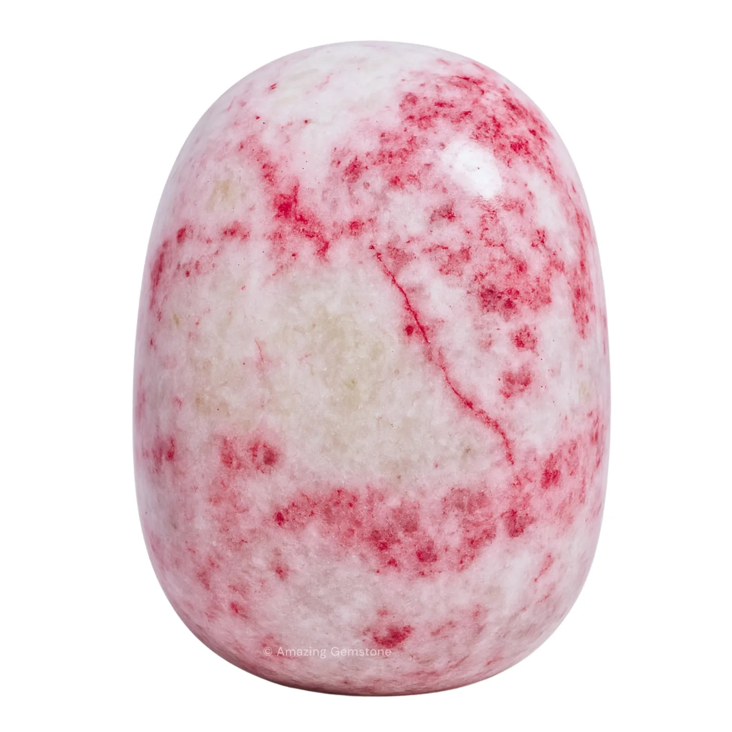 Amazing Gemstone Cinnabarite Crystal Tumbled Stones Polished Rocks - Natural Gem Stones for Healing - DIY Crystals for Protection (1 Piece)