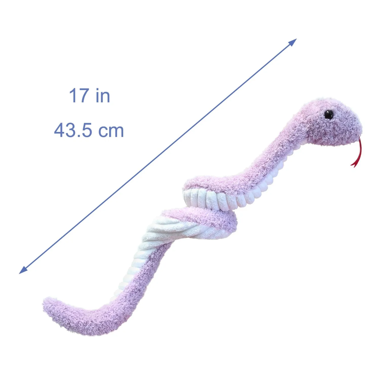 Purple Plush Snake Stuffed Animal Toy, Soft Cuddly Plushie Hugger Toy for Boys & Girls, Gifts for Kids or Girlfriend, 17 Inches