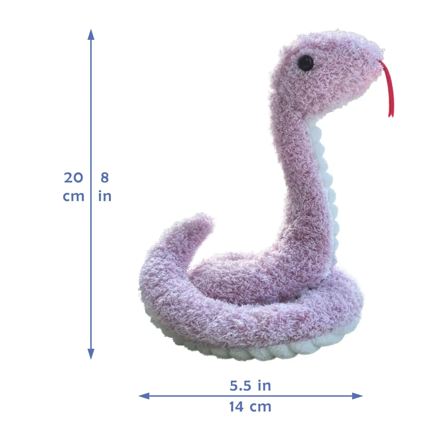 Purple Plush Snake Stuffed Animal Toy, Soft Cuddly Plushie Hugger Toy for Boys & Girls, Gifts for Kids or Girlfriend, 17 Inches