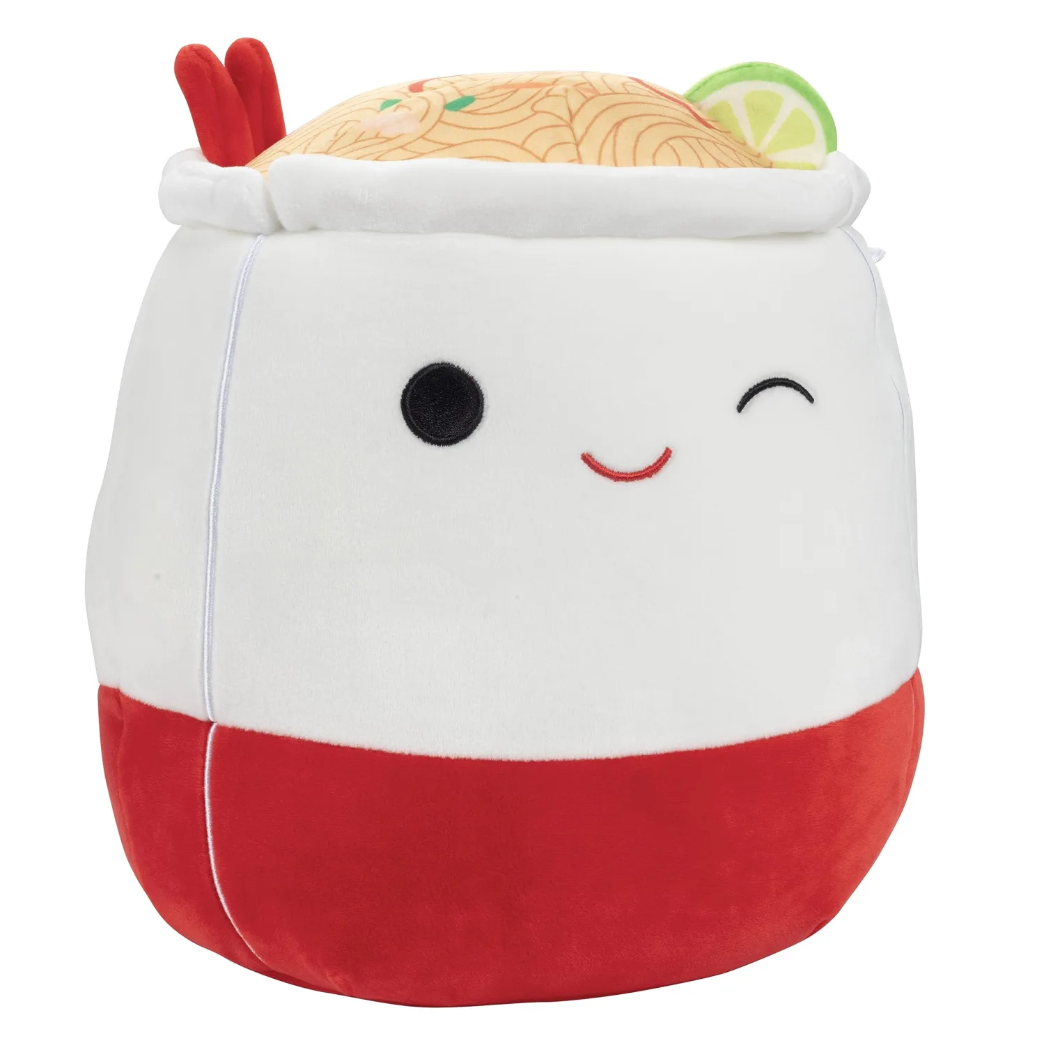 Squishmallows Original 10-Inch Daley the Ramen Noodles - Official Jazwares Plush - Collectible Soft & Squishy Pad Thai Lo Mein Food Stuffed Animal Toy - Add to Your Squad - Gift for Kids, Girls & Boys