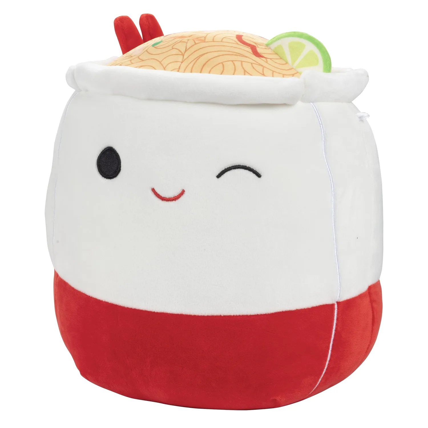 Squishmallows Original 10-Inch Daley the Ramen Noodles - Official Jazwares Plush - Collectible Soft & Squishy Pad Thai Lo Mein Food Stuffed Animal Toy - Add to Your Squad - Gift for Kids, Girls & Boys