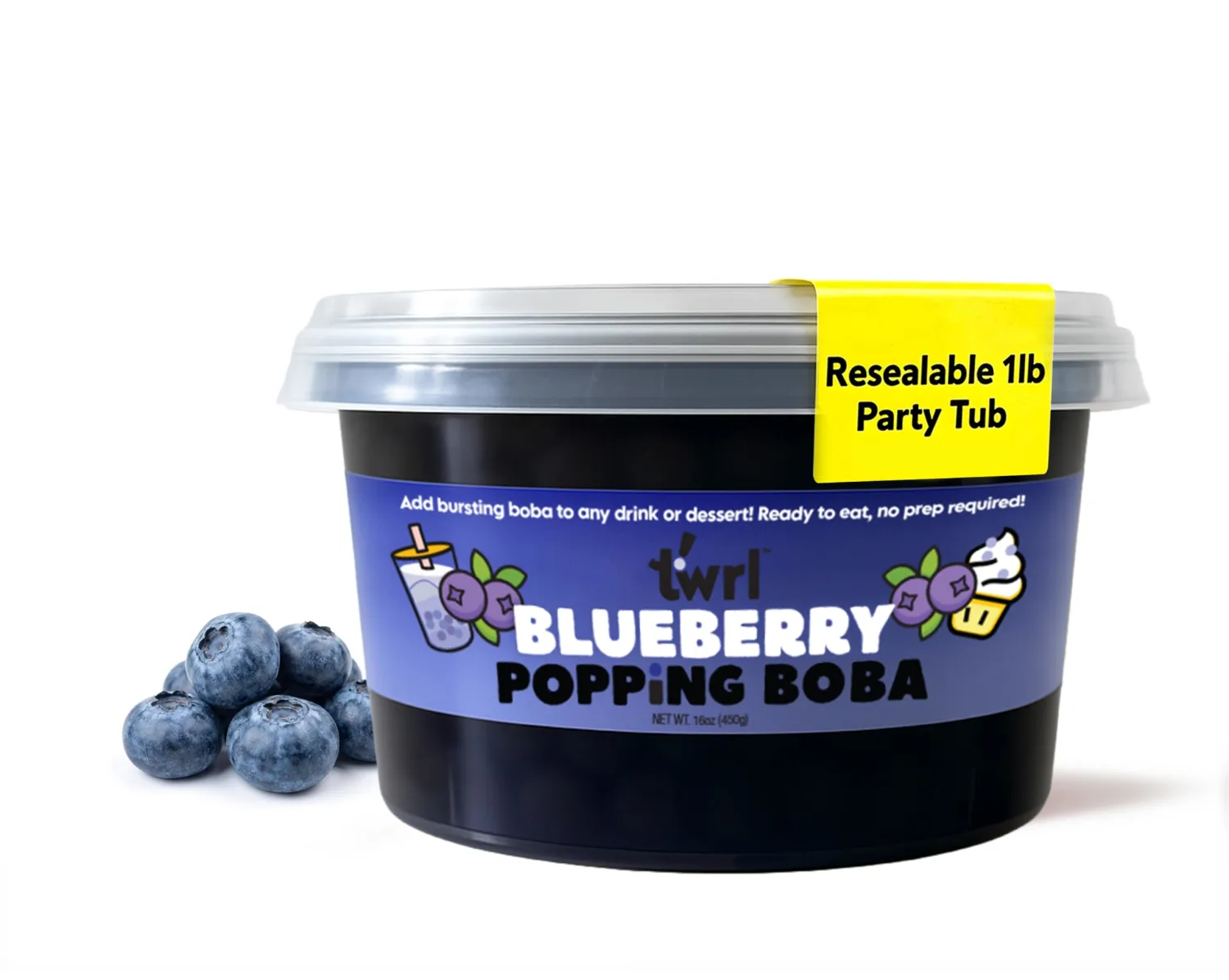 Blueberry Popping Boba 1LB Tub