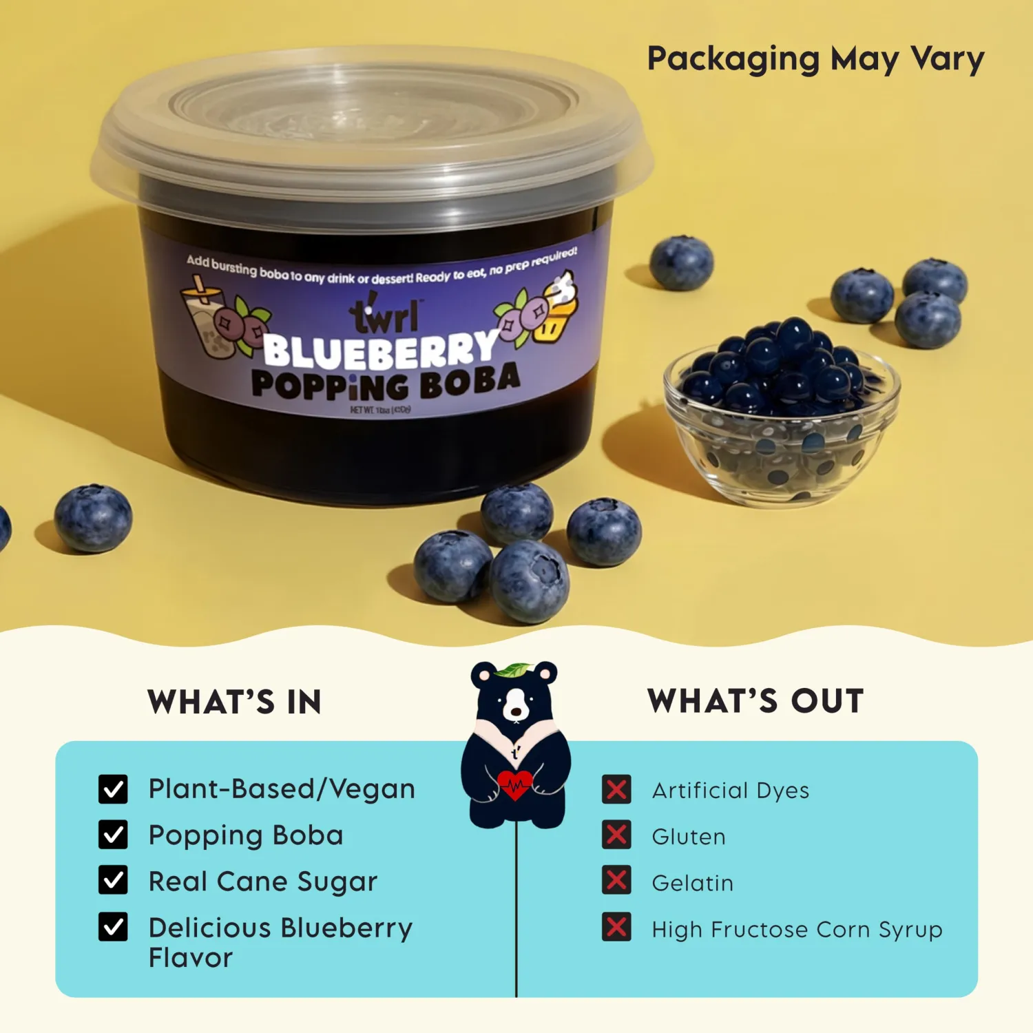 Blueberry Popping Boba 1LB Tub