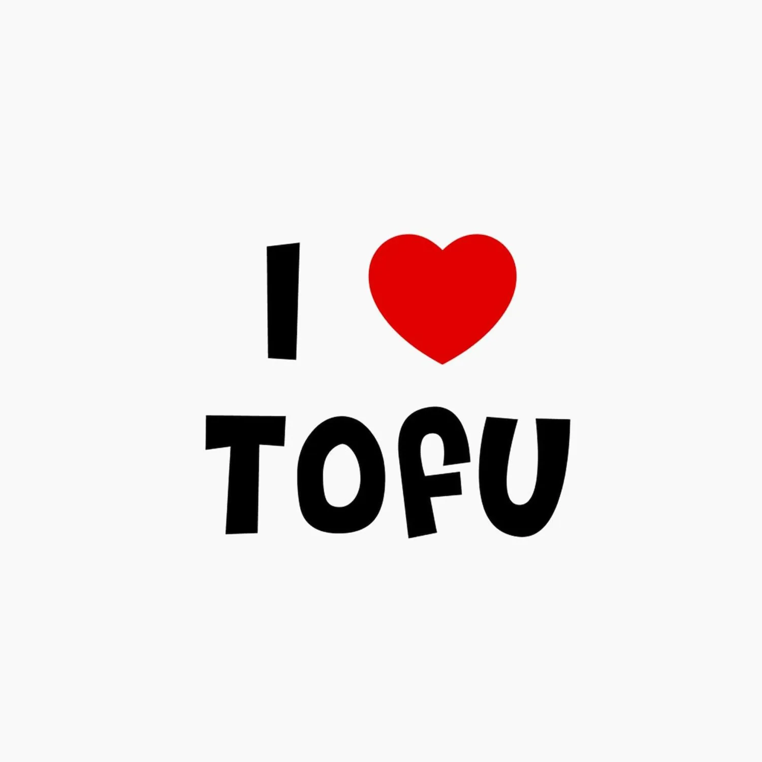 CafePress I * Tofu Magnet 2.25" Round Magnet, Refrigerator Magnet