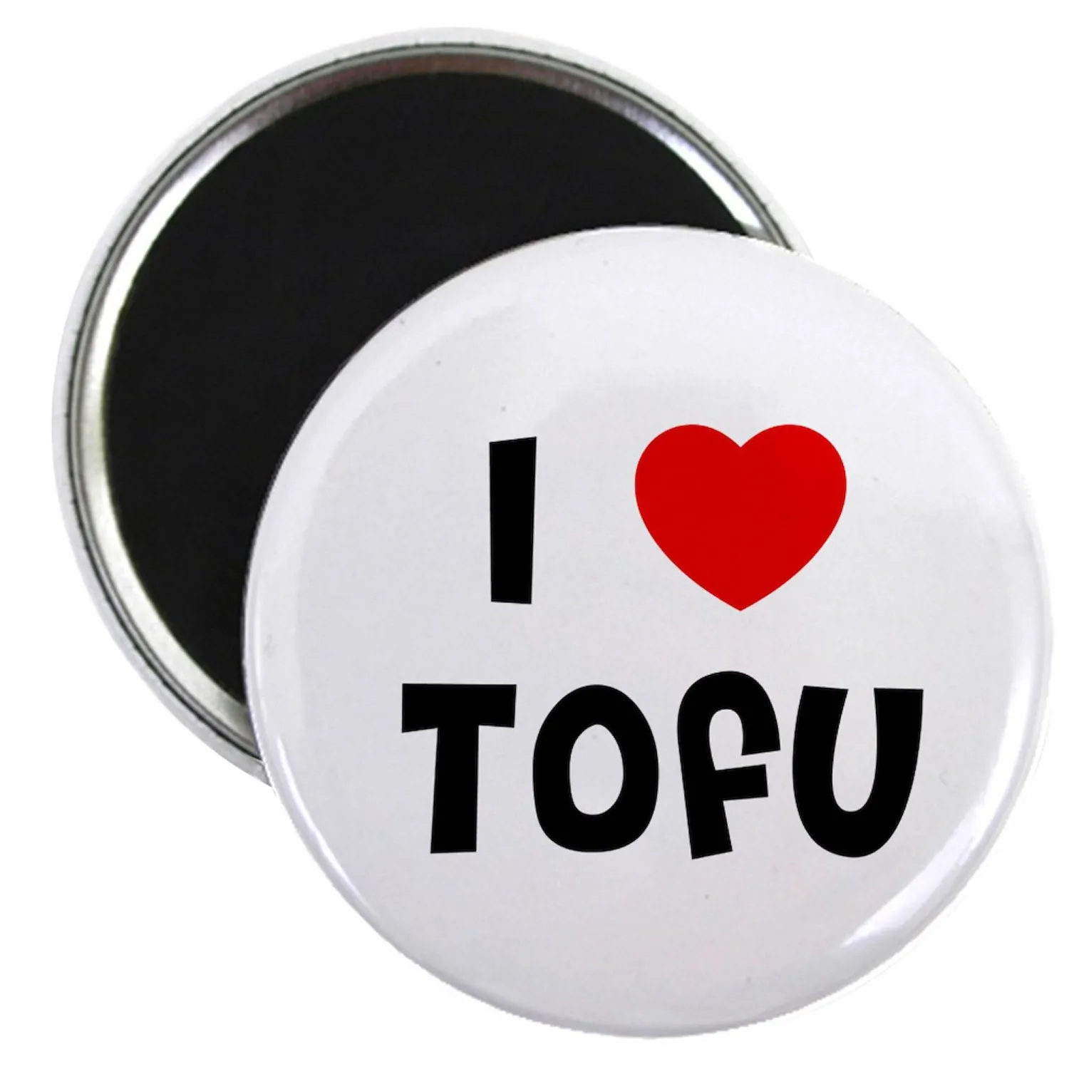 CafePress I * Tofu Magnet 2.25" Round Magnet, Refrigerator Magnet