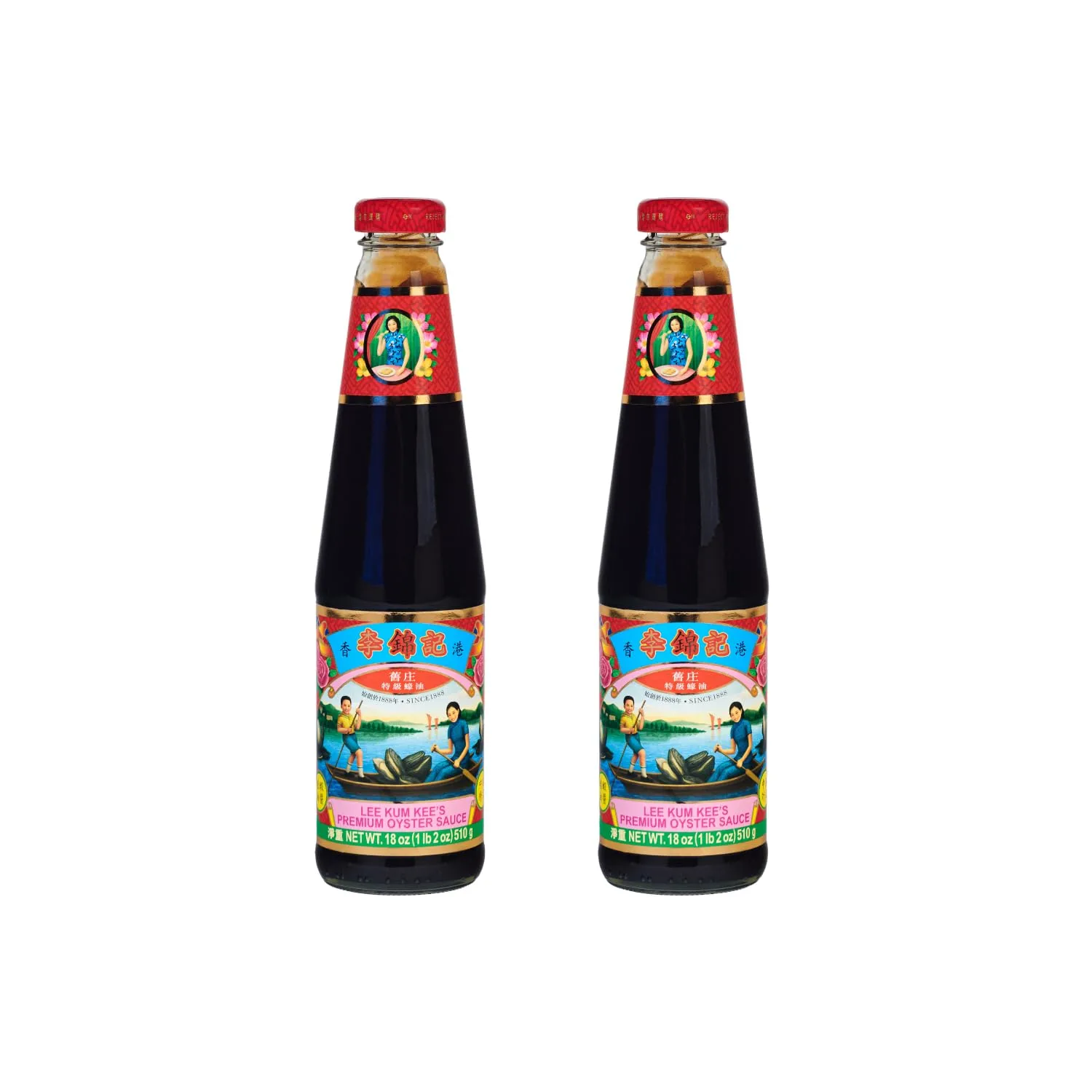 Lee Kum Kee Premium Oyster Flavored Sauce (18 oz - 2 Pack), Rich & Savory, All-Purpose Seasoning, Perfect for Marinades, Stock, Gravy, Stews, and Stir-Fry