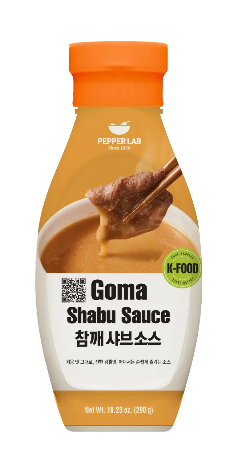 Pepper Lab Goma Shabu Sauce, Roasted Sesame Dipping Sauce for Hot Pot and Salad, Rich Creamy Nutty Korean Style (10.23 oz / 290 g)
