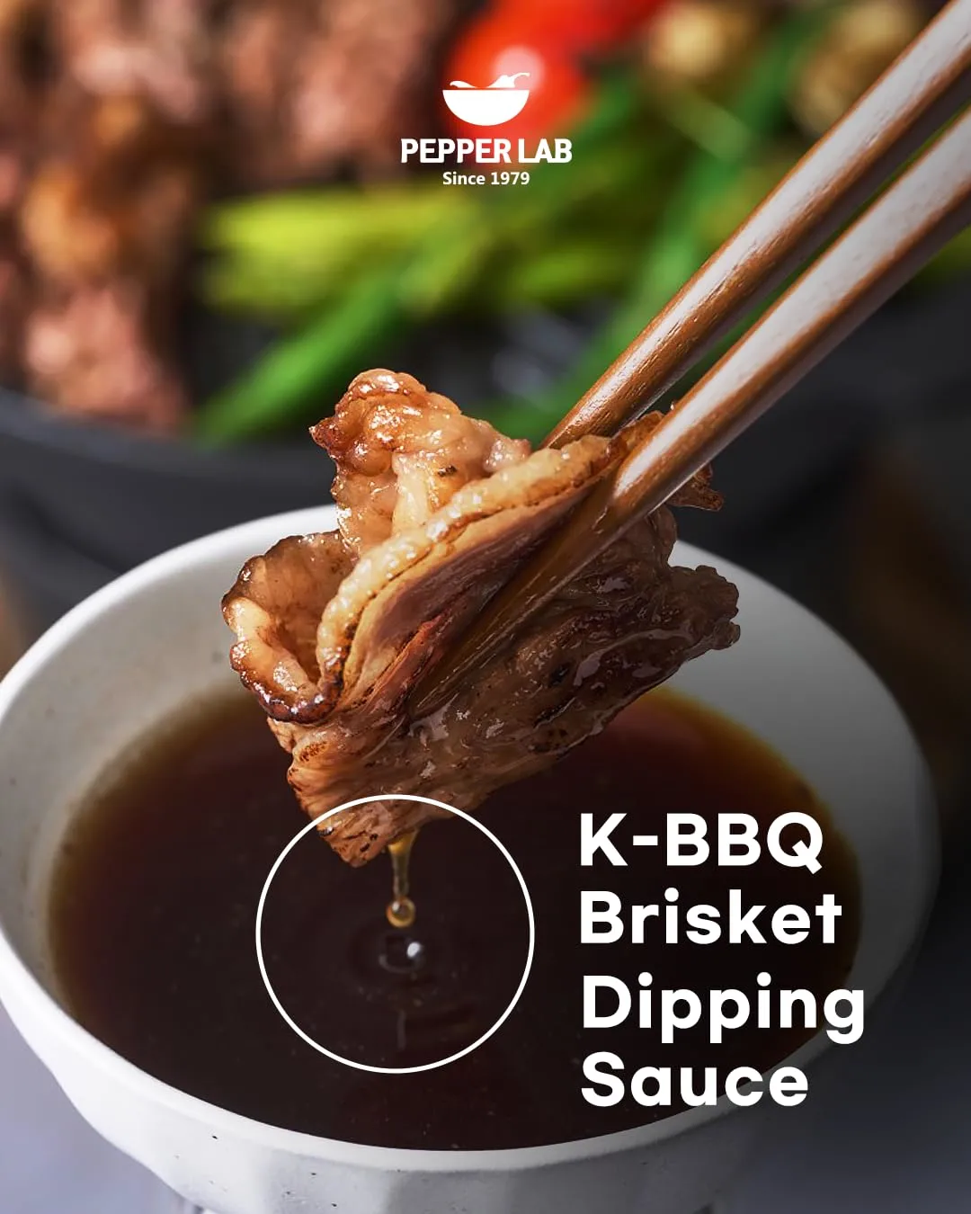 Pepper Lab Korean BBQ Dipping Sauce for Brisket & Steak – Sweet Soy Umami Sauce for BBQ, Grilled Meat & Marinade (10.93 oz / 310 g)