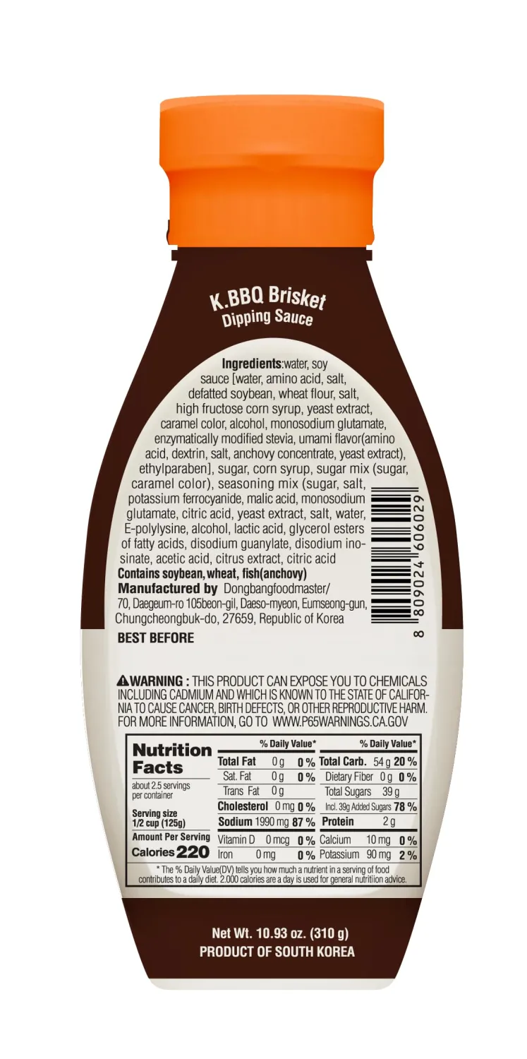 Pepper Lab Korean BBQ Dipping Sauce for Brisket & Steak – Sweet Soy Umami Sauce for BBQ, Grilled Meat & Marinade (10.93 oz / 310 g)