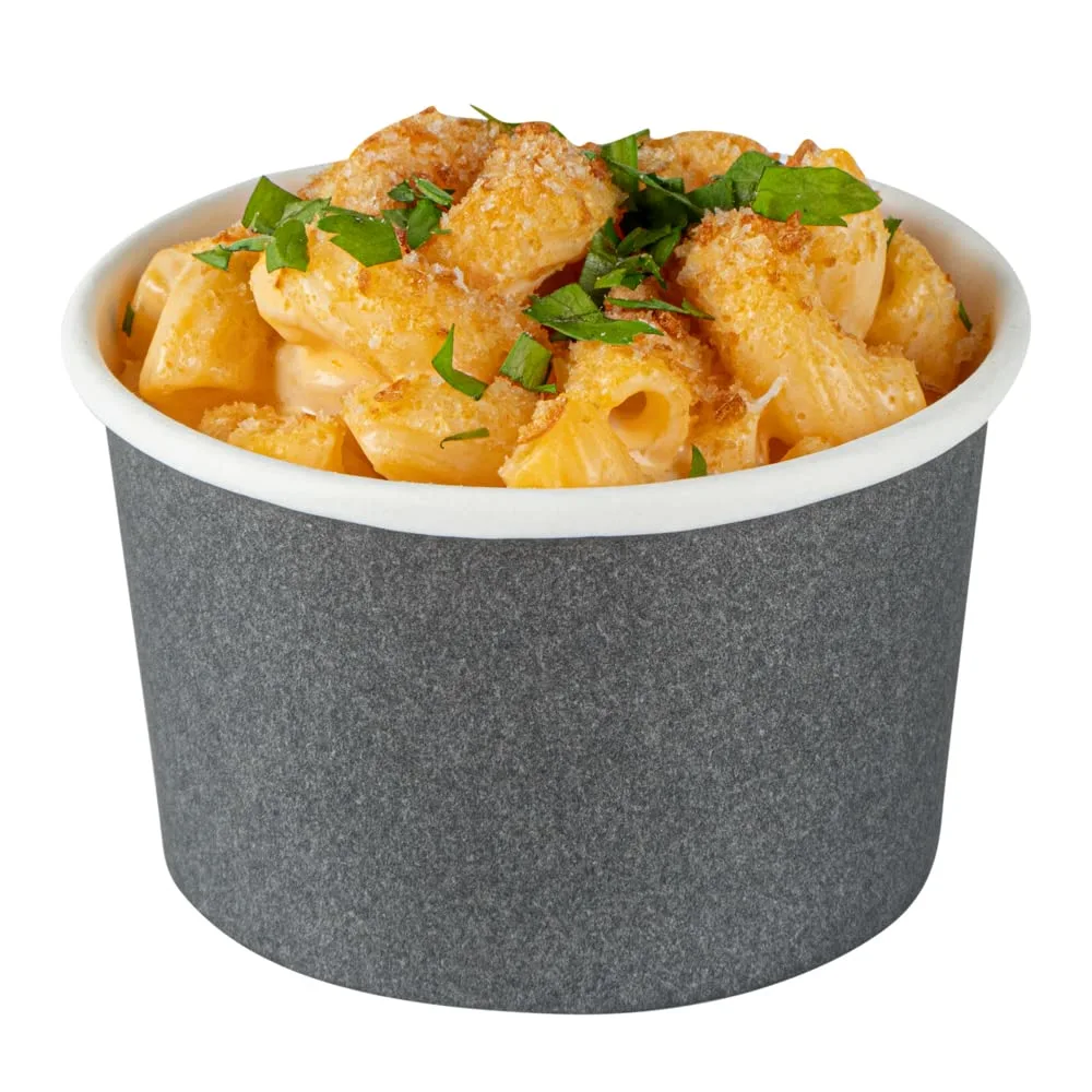 Coppetta 3 Ounce Paper Cups, 50 Durable To Go Cups - Lids Sold Separately, Disposable, Gray Paper Dessert Cups, Freezable, For Cafes And Restaurants - Restaurantware