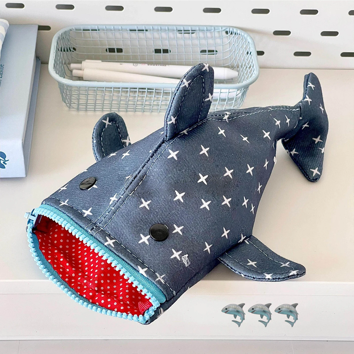 Shark Storage Bag Stationery Box