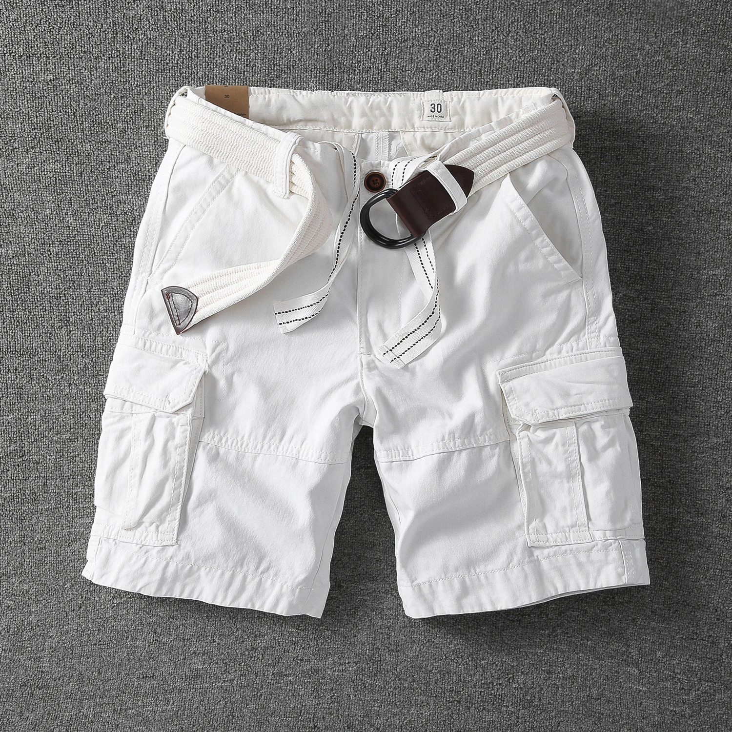 Straight-leg Men's Casual Mid-rise Pants