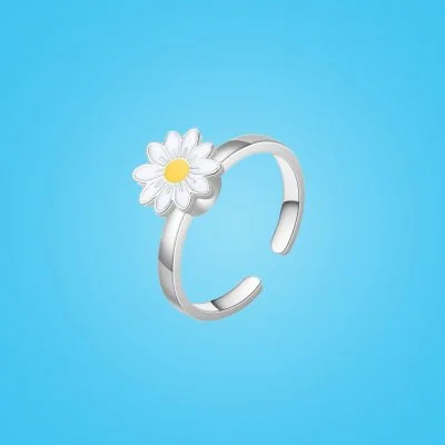 Women's Rotating SUNFLOWER Ring Ornament