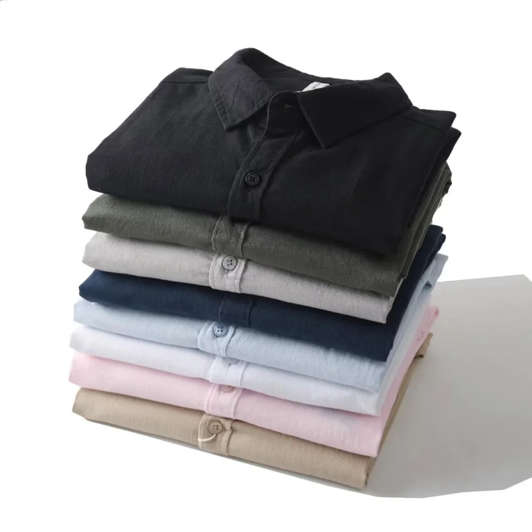 Men's Loose And Simple Artistic Youth Leisure Linen Shirt