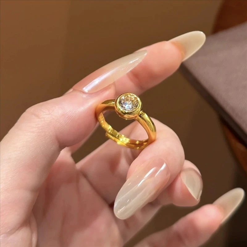 Solitaire Bubble Diamond Ring For Women