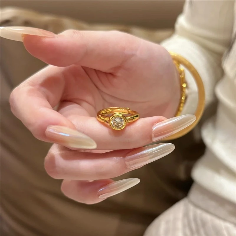 Solitaire Bubble Diamond Ring For Women