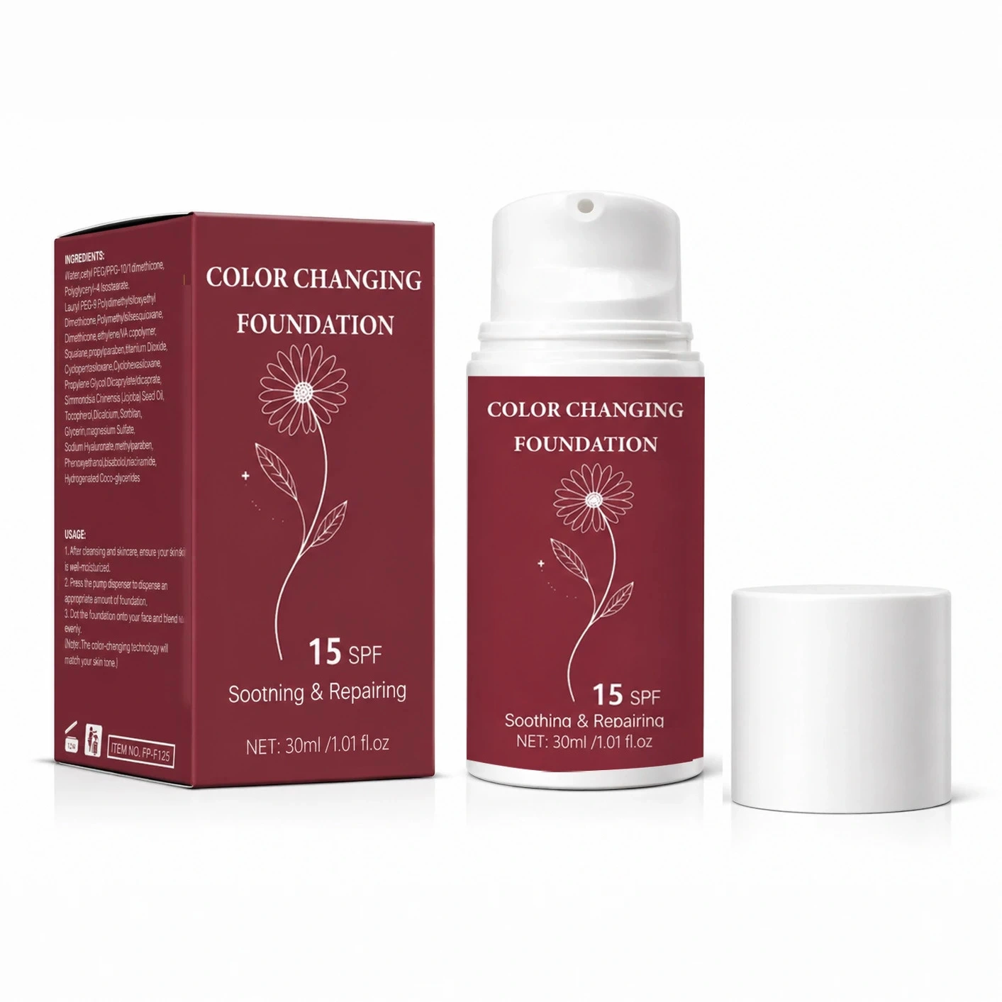 Neutral Packaging For Color-changing Foundation