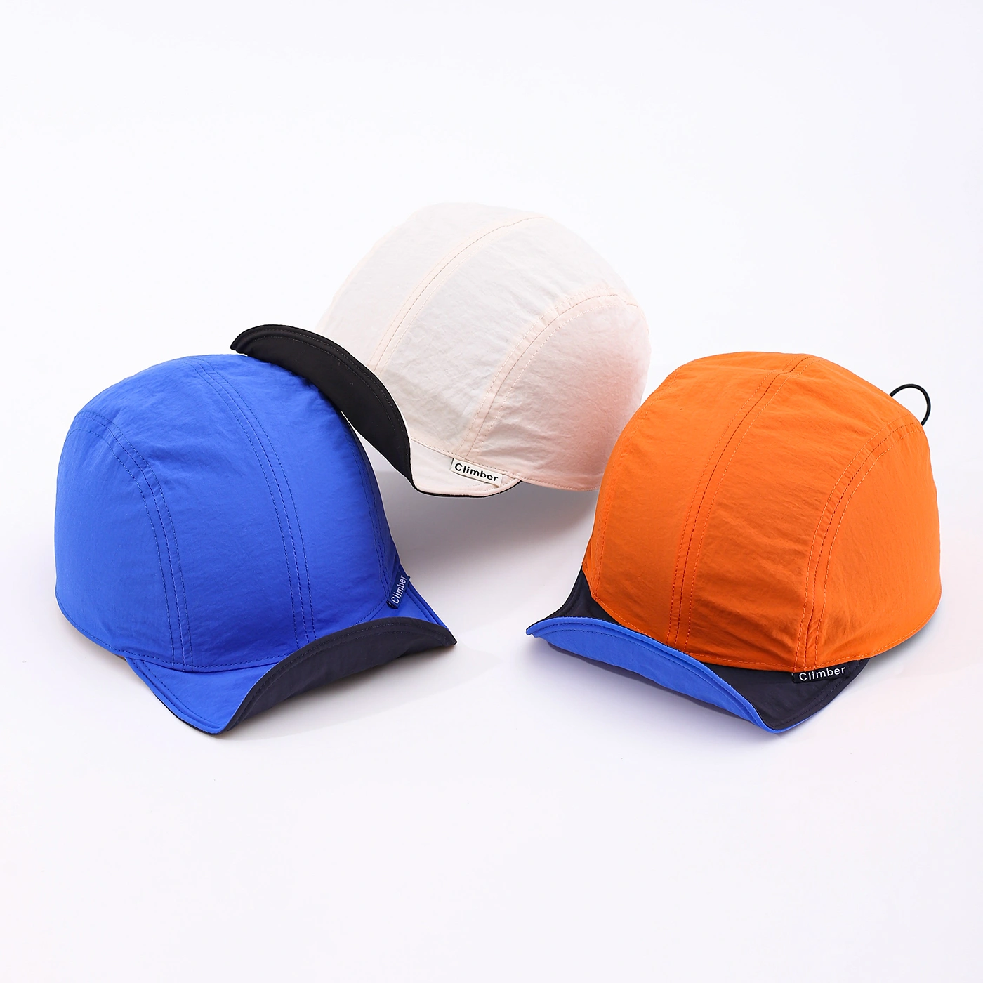 Men's Double-sided Color-matched Waterproof Shapable Short-brim Casual Style Baseball Cap Suitable For Daily Commuting, Outdoor Activities And Fishing.