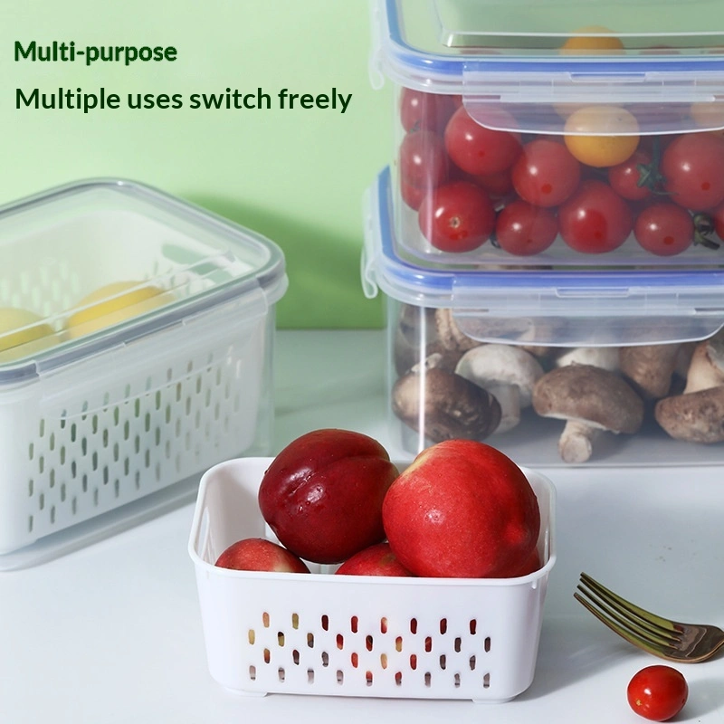 Fruit And Vegetable Draining Storage Box