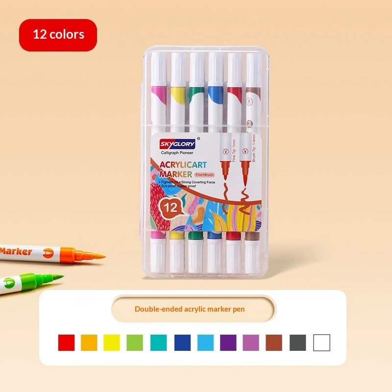 Double-headed Washable Drawing Pen For Students