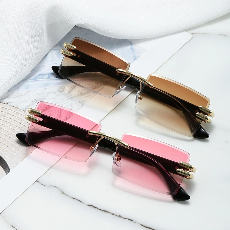 Gradient Gradientless Frame Womens High-End Sunglasses