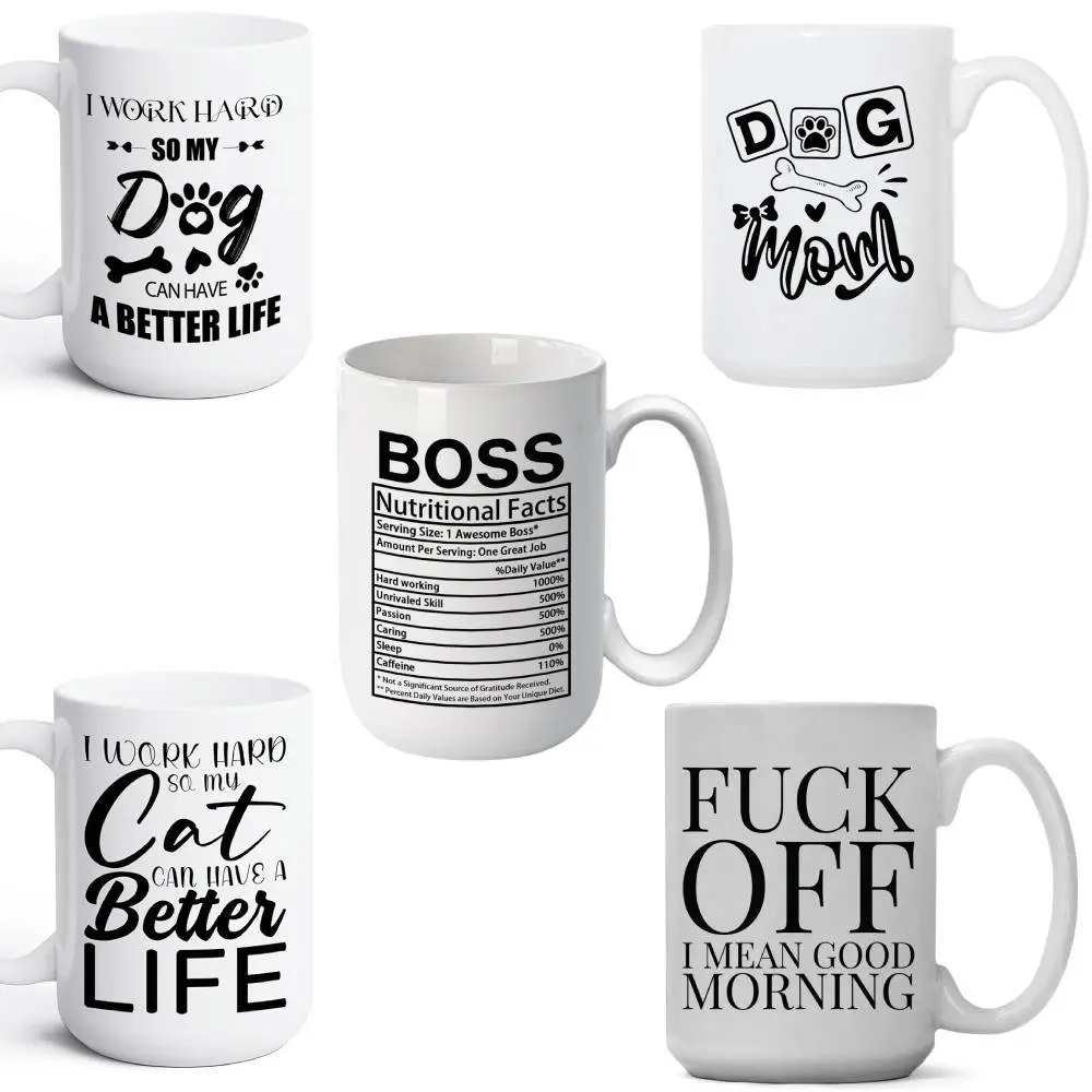 Black White Cup Color-changing Double-color Cup
