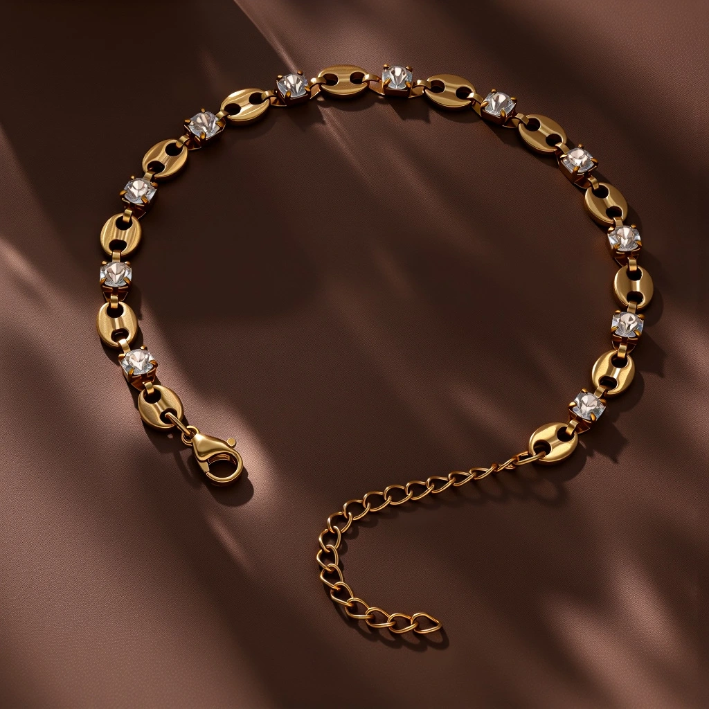 Oval Titanium Steel Bracelet Womens Circular Style For Girls