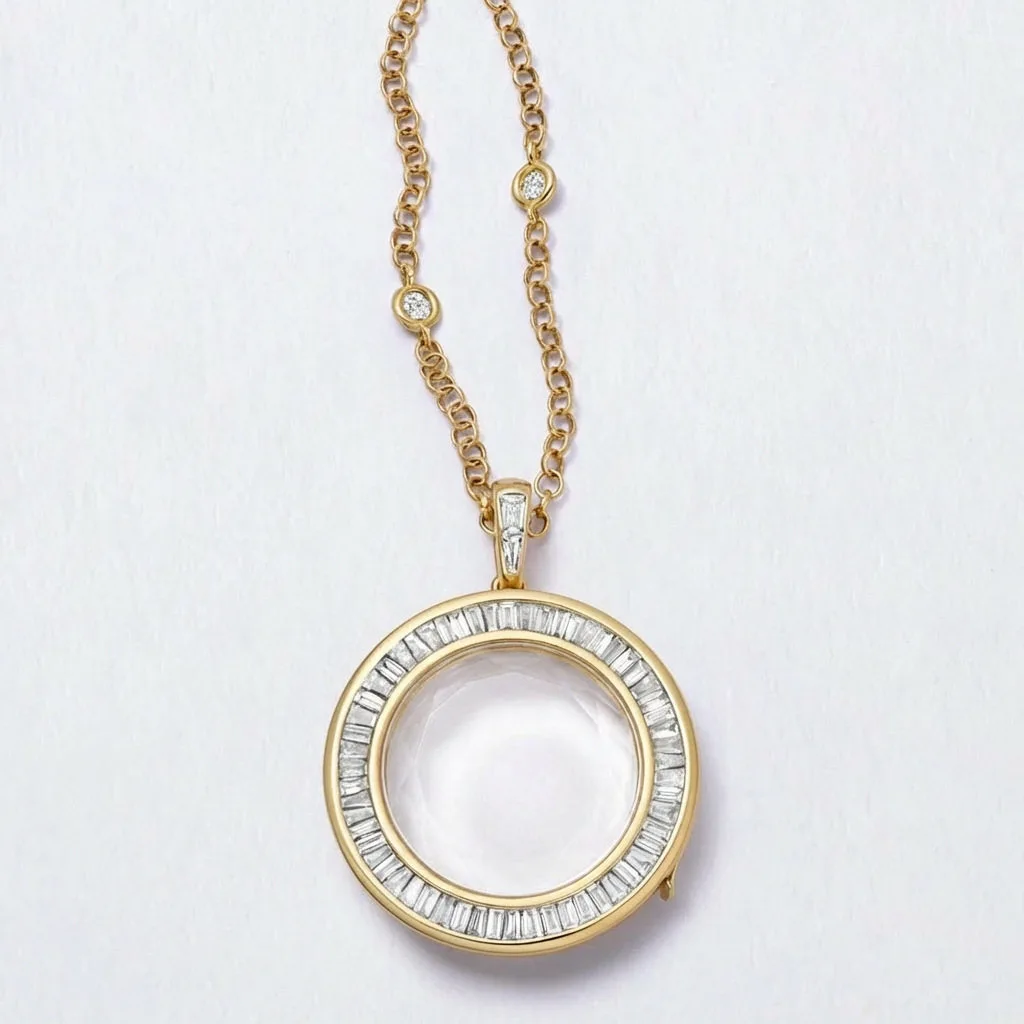 Colorful Zircon Hollow Openable Necklace