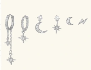 Fashion Zircon Earring Set Womens Earrings