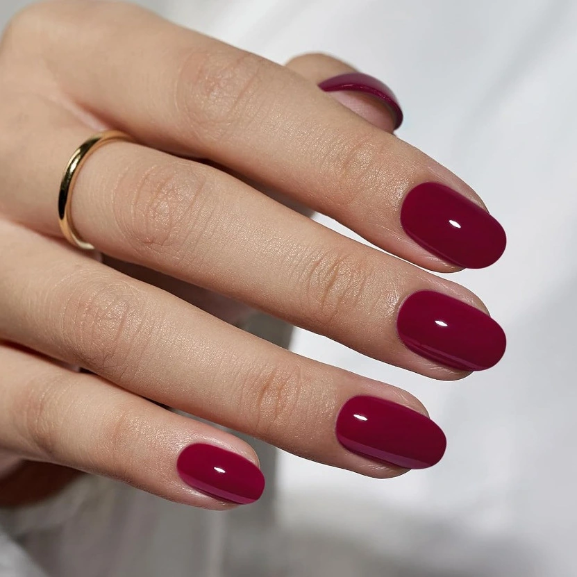 Women's Solid-color Long Almond-shaped Artificial Nails