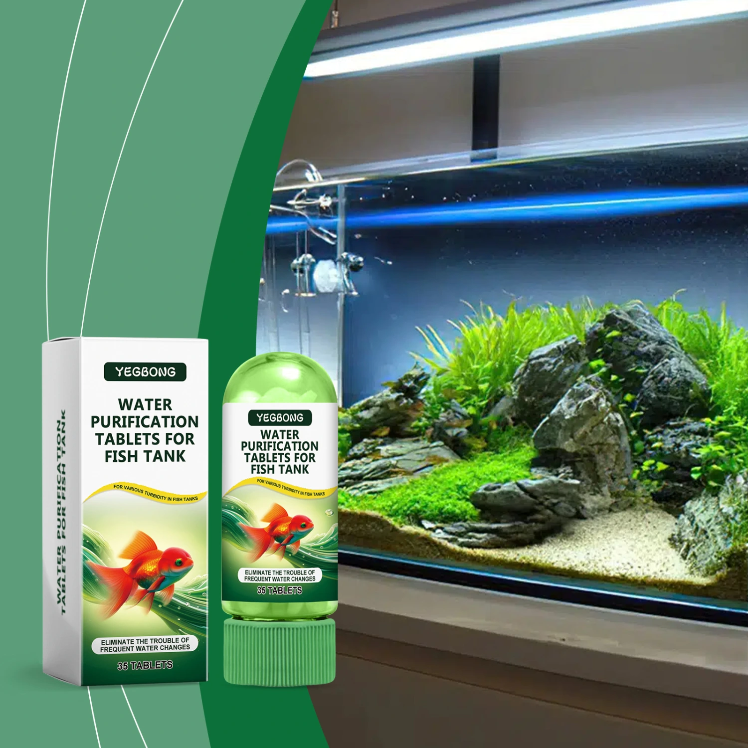 Fish Tank Water Purification Tablet Water Quality Special Cleaning Deodorant