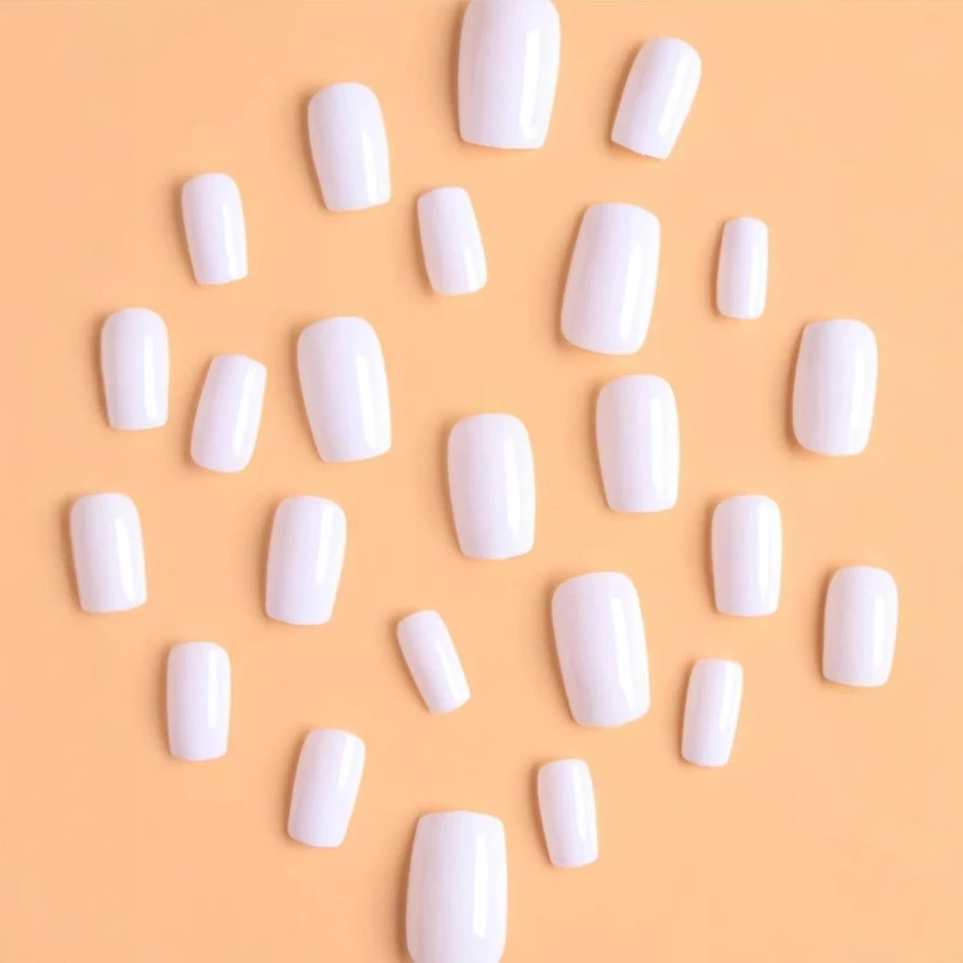 Simple Solid-color Beautiful Square White
