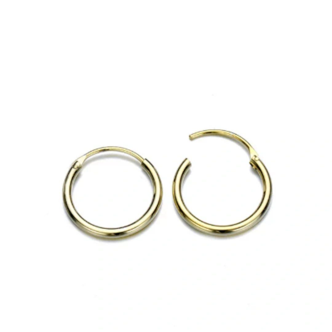 Women's European And American Style Stainless Steel Hoop Earrings With Titanium Steel