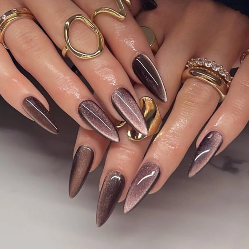 Almond-shaped Artificial Nails For Women