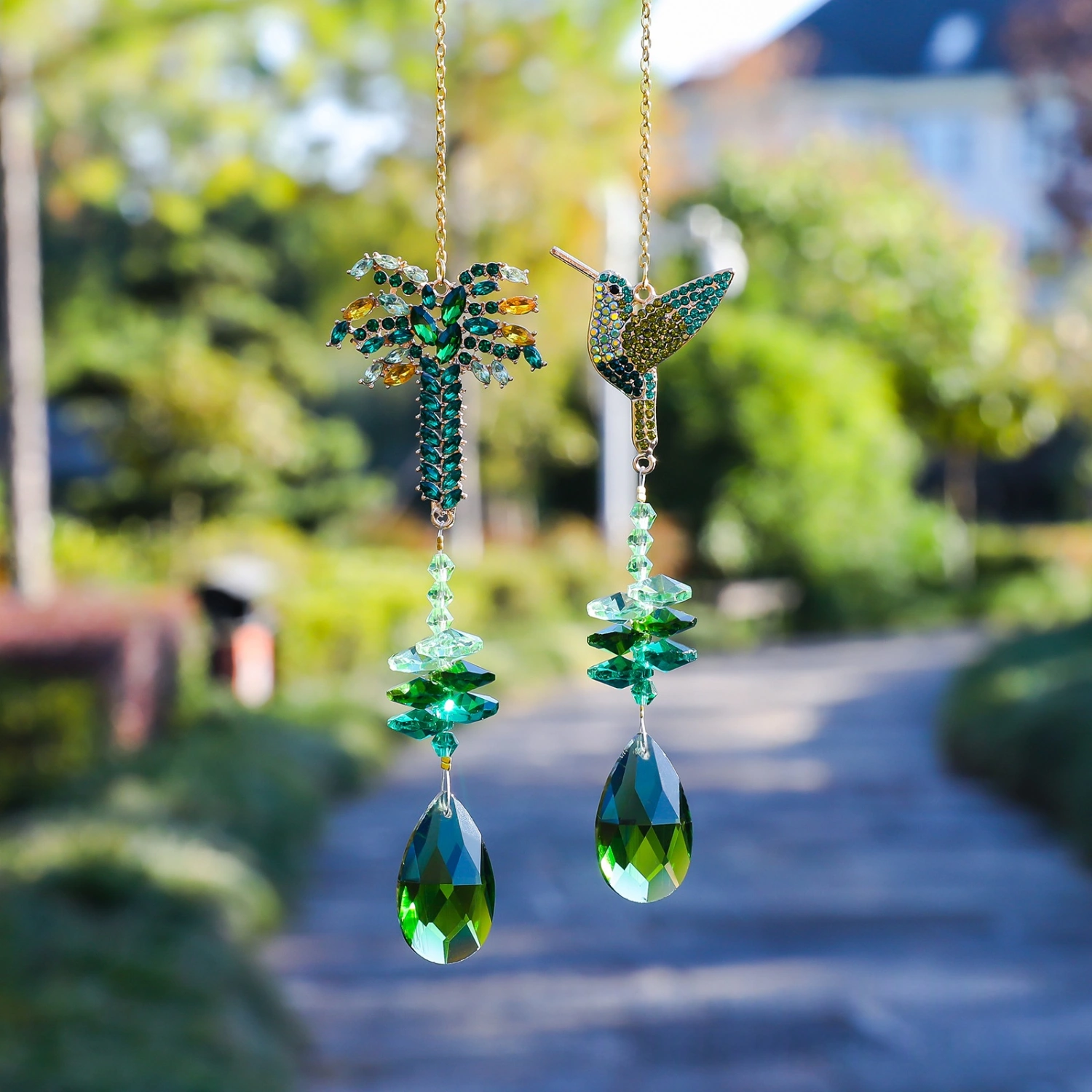 Courtyard Craft Wind Chimes Crystal Pendants