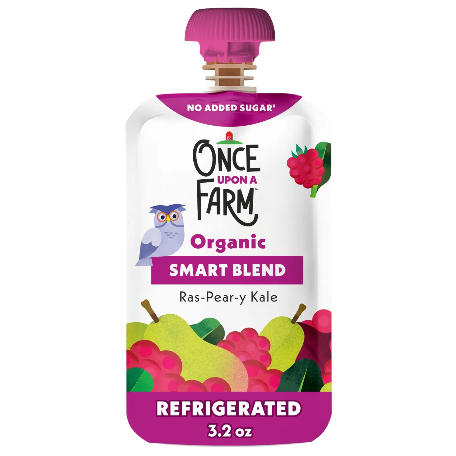 Once Upon a Farm Organic Ras-Pear-y Vanilla Smart Blend, 3.5 Oz