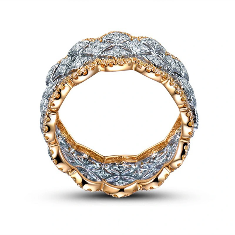 Bright Star Lace Ring Female Crown Gemstone Ring