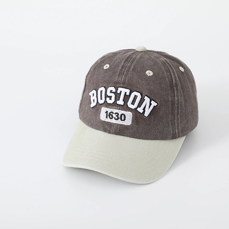 Children's Stylish Multi-color Embroidered BOS 1630 Convertible Adjustable Multi-color Selectable Baseball Cap