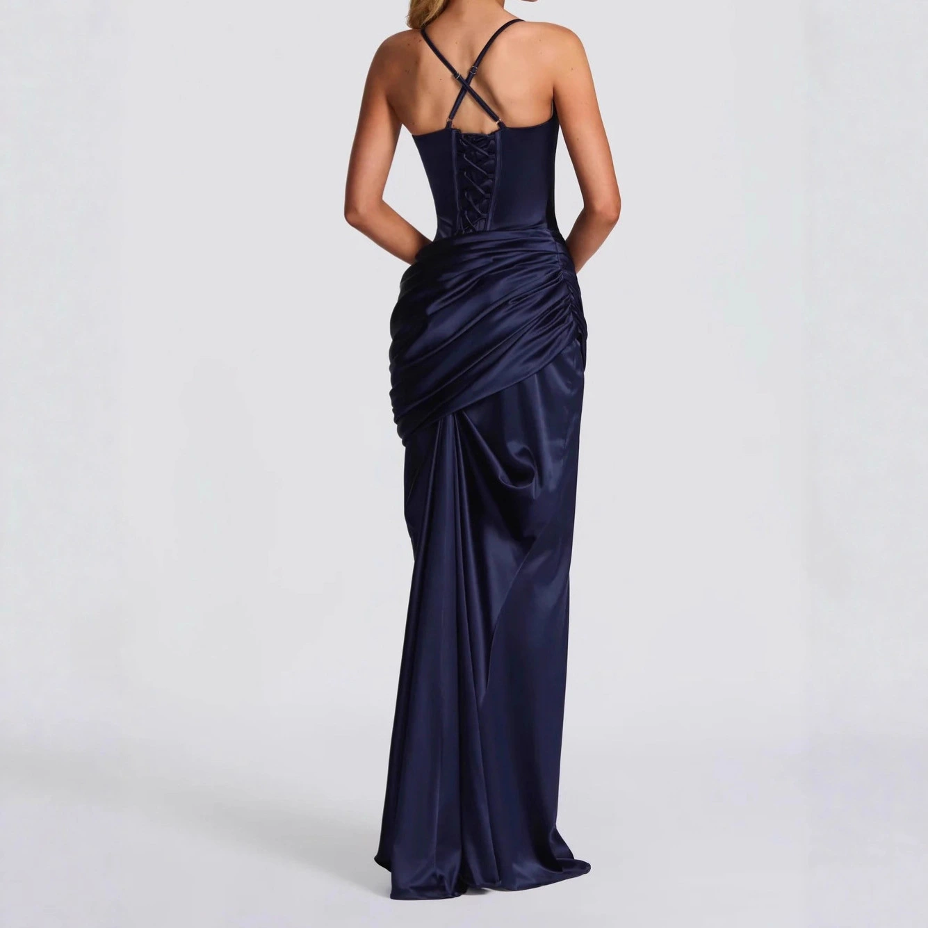 Womens Long Figure-flattering Elegant Slip Dress