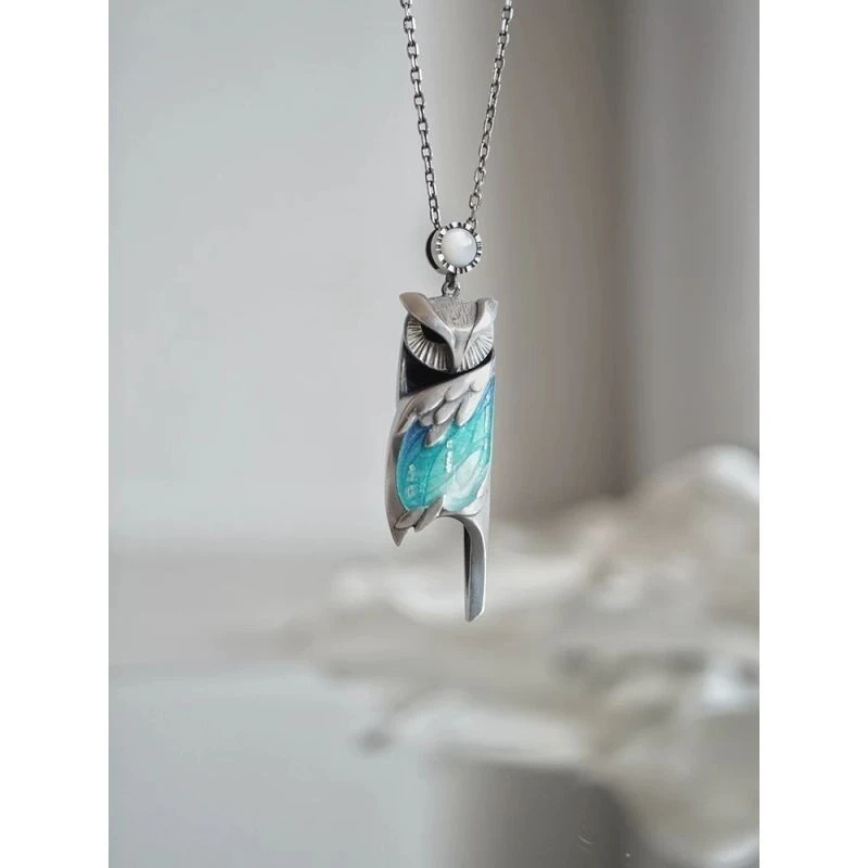 Night Flight Whispering Owl Necklace