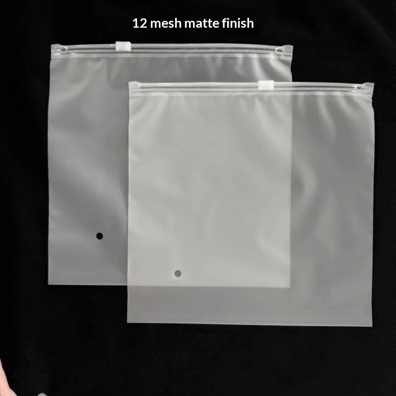 PE Transparent Matte Zip-lock Bag