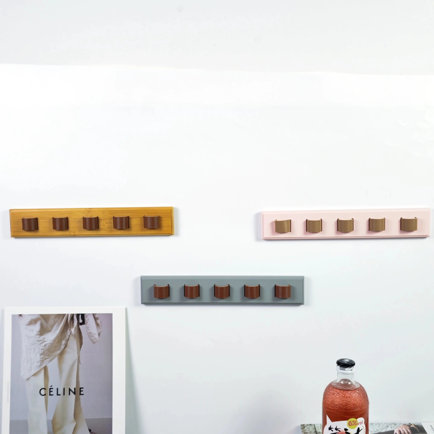 Household Wooden Wall-mounted Eyewear Holder