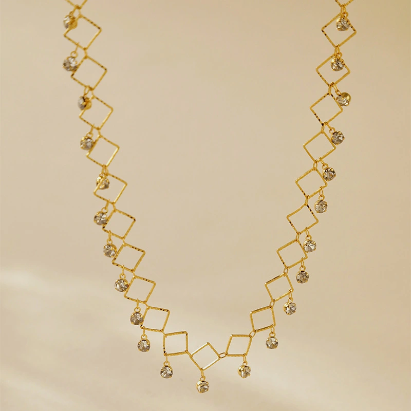 Chic Layered Necklace With Color-retaining Electroplating
