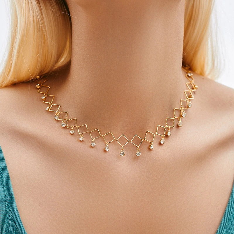 Chic Layered Necklace With Color-retaining Electroplating