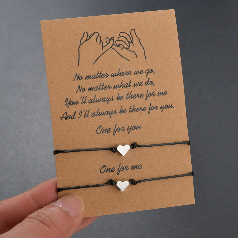 Fashionable And Minimalist Alloy Double-heart Bracelet