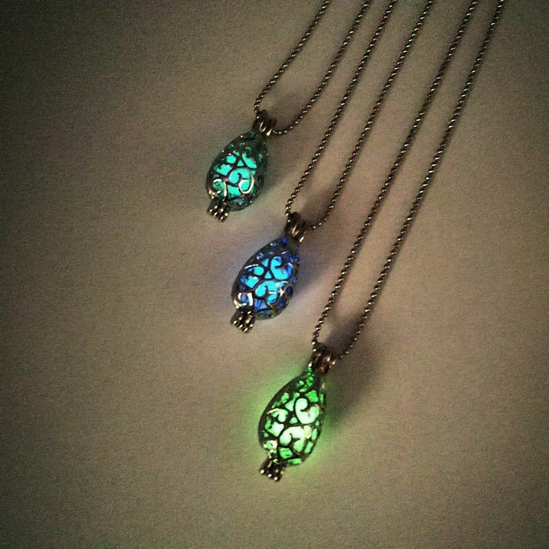 European And American Hollow Luminous Necklace Fluorescent