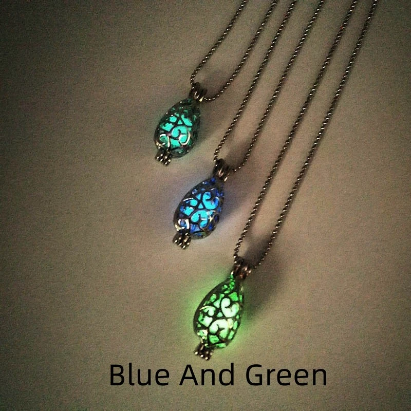 European And American Hollow Luminous Necklace Fluorescent