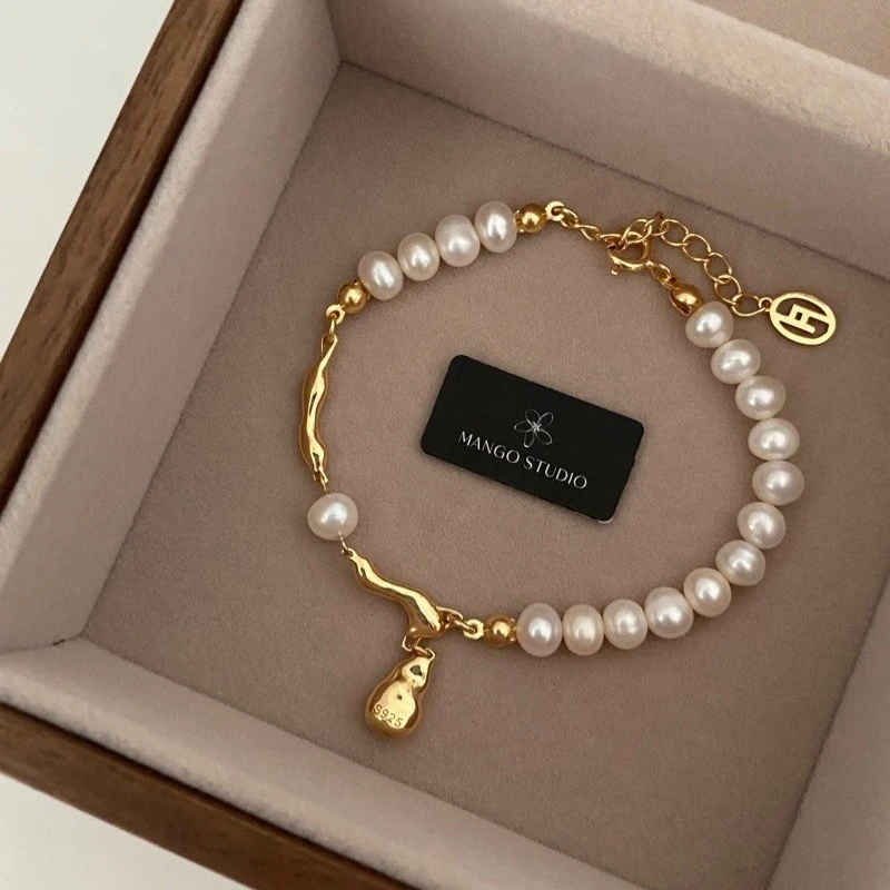 Fashionable Adjustable Pearl-Style Waterdrop Bracelet