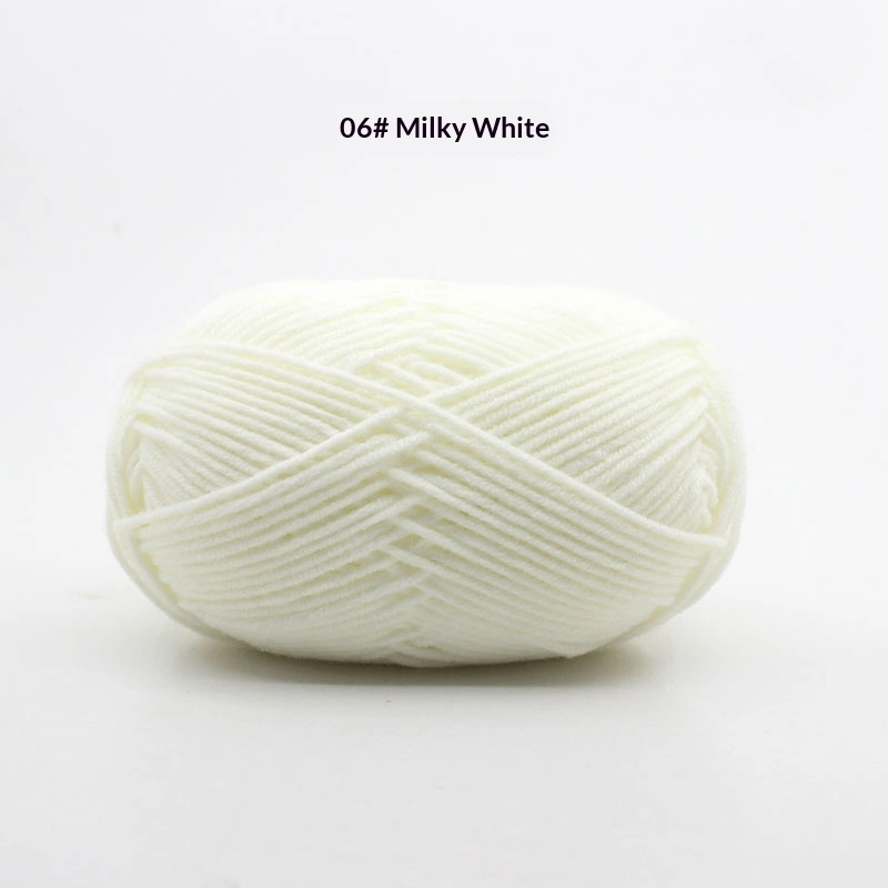 4-ply Yarn Milk Cotton Ball Medium-thick Crochet Hook For Amigurumi Dolls