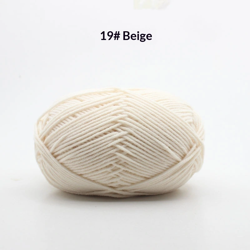 4-ply Yarn Milk Cotton Ball Medium-thick Crochet Hook For Amigurumi Dolls